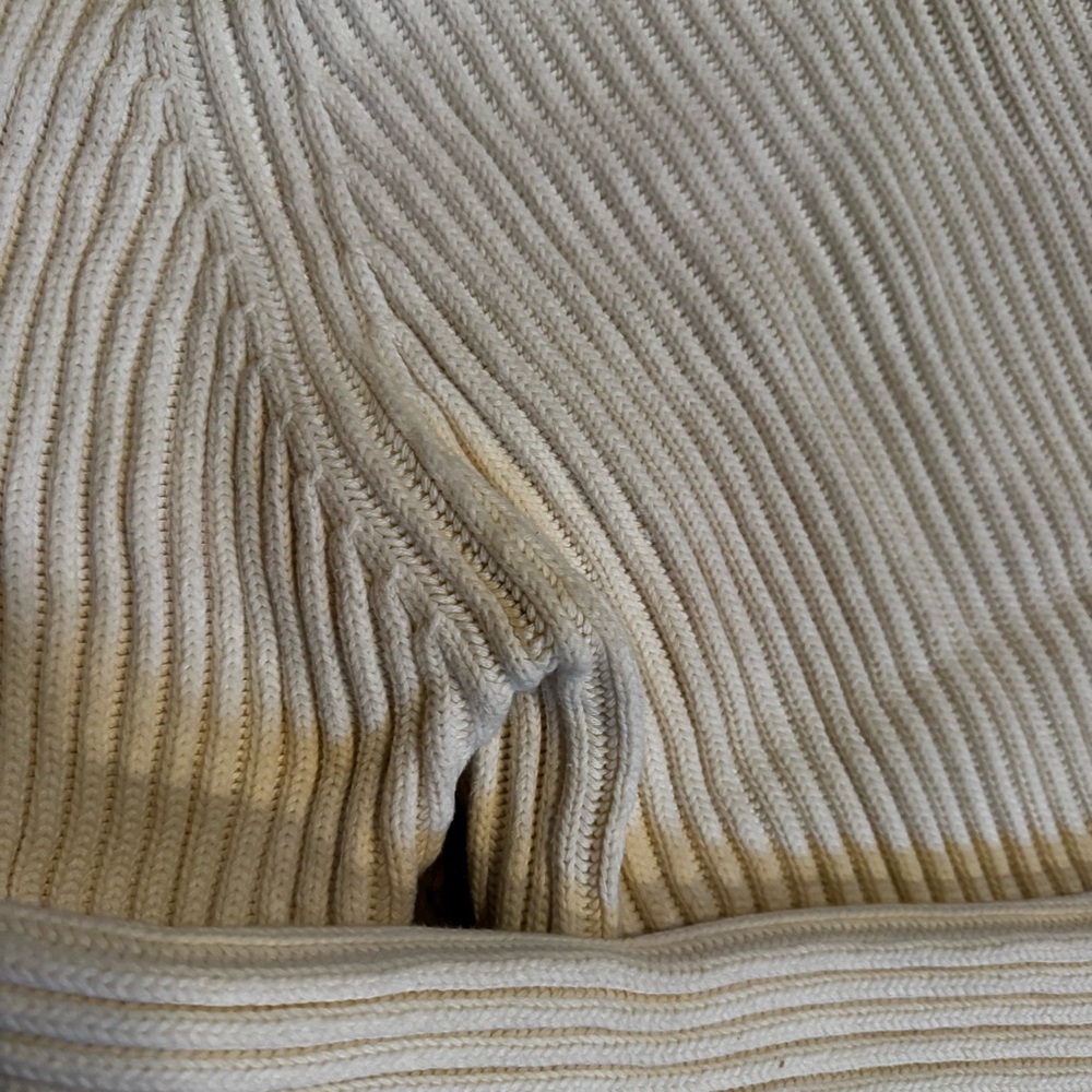 Nautica Men's white Sweater, 100% cotton, vintage 90s, Made in Hong Kong - Picture 10 of 10